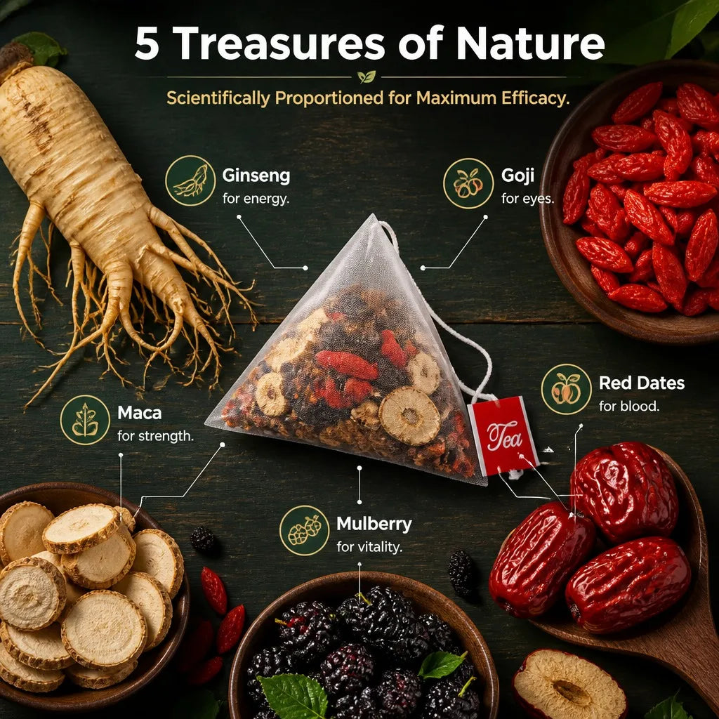 Missfeel Ginseng Five Treasure Tea | Herbal Tea UAE