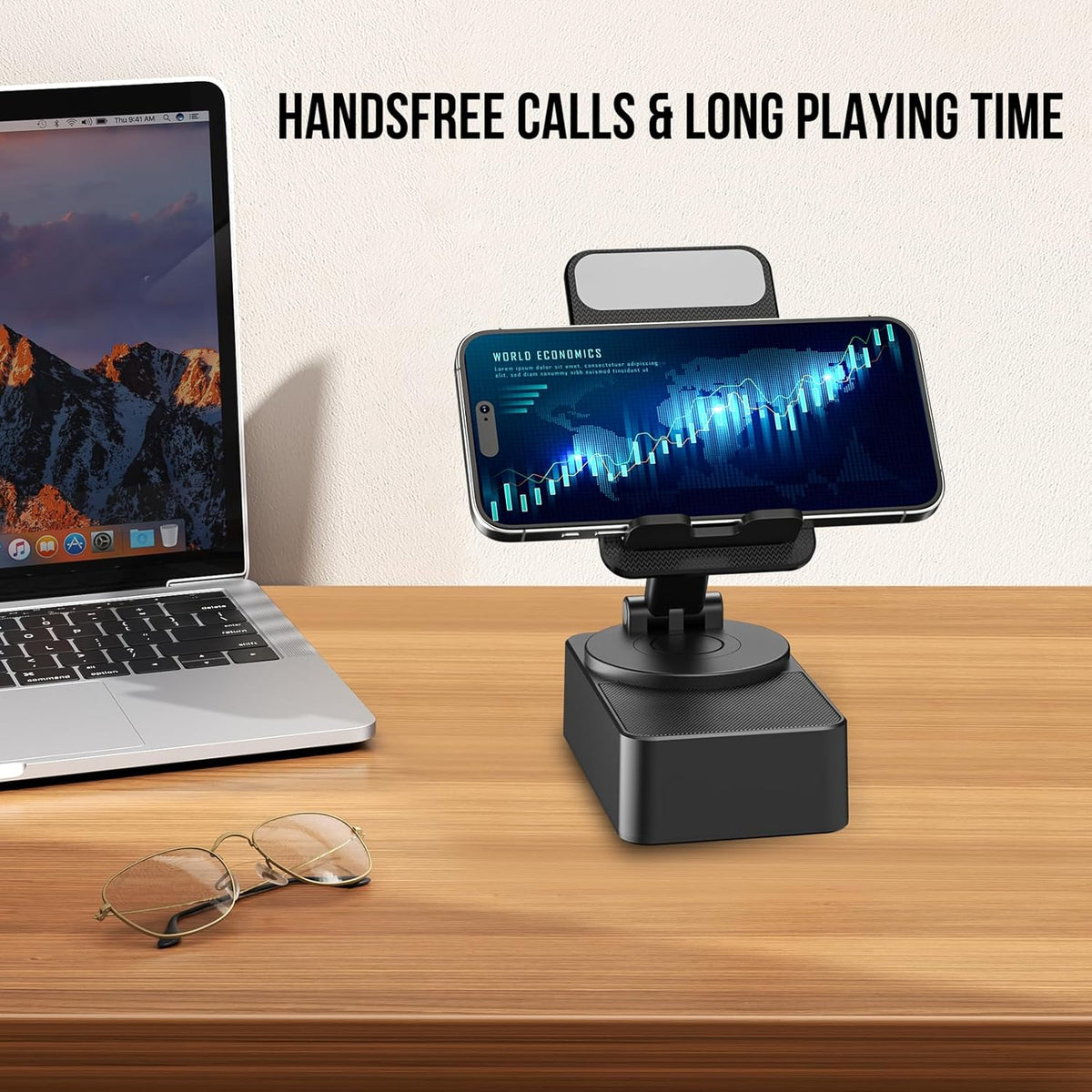 Phone Stand With Bluetooth Speaker