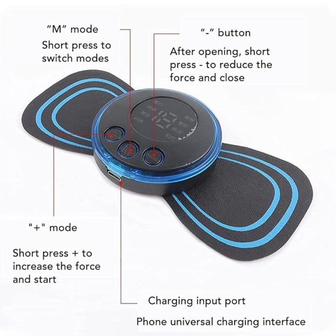 Cordless Mini Massager | Neck, Shoulder, Back & Leg Relief Device