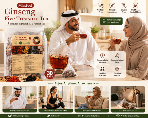 Missfeel Ginseng Five Treasure Tea | Herbal Tea UAE